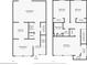 Floor plan featuring kitchen, living and dining room, laundry room, bathroom; provides an overview of the layout at 1810 Ashborough Se Rd # G, Marietta, GA 30067