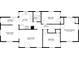 Detailed floor plan showcasing the layout of the home with labeled rooms and dimensions at 2002 Shalimar Ne Dr, Chamblee, GA 30345