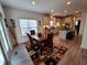 Bright dining area with an eye-catching geometric rug at 522 Blue Mountain, Canton, GA 30114