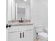 Well-lit bathroom features granite counters, modern fixtures, and a tub/shower combo at 1958 Dillon Dr, Lithonia, GA 30058