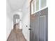 Inviting entryway with modern flooring and stylish front door with address numbers at 1958 Dillon Dr, Lithonia, GA 30058