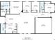 Detailed floor plan showcasing the layout of the home, including bedrooms, living areas, and garage at 196 Al Jennah Blvd, Locust Grove, GA 30248