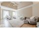 Bedroom area featuring contemporary furniture, light wood floors, and overhead lighting at 3502 Village Green Dr, Roswell, GA 30075