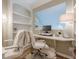 Bright office space with built-in shelves and desk at 3502 Village Green Dr, Roswell, GA 30075
