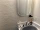Bathroom vanity with gray fixtures and a mirror, showcasing a clean and simple design at 284 Lakeview Ne Ave, Atlanta, GA 30305