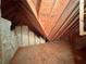 View of home's unfinished attic with exposed wood framing at 340 Antebellum Way, Fayetteville, GA 30215