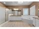 Main bathroom featuring separate shower, soaking tub, and vanity with granite countertops at 340 Antebellum Way, Fayetteville, GA 30215
