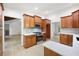 This kitchen has lots of storage with stainless steel appliances and plenty of light at 3292 Holly Mill Ct, Marietta, GA 30062