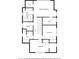 Layout of second floor with bedrooms, bathrooms, and laundry room at 4642 Orchid Dr, Pine Lake, GA 30072