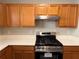 A well-equipped kitchen features stainless steel appliances and wooden cabinets at 3884 Grovemont Pl, Duluth, GA 30096