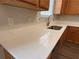 Close up on kitchen sink and countertop at 3884 Grovemont Pl, Duluth, GA 30096