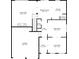 First floor plan of a home, showing the kitchen, living room, Gathering room, and garage layouts at 2040 Village Green Dr, Fairburn, GA 30213
