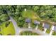 An aerial view shows the property's location on a corner lot, next to a quiet street, and a spacious backyard at 700 Walkingstick Dr, Douglasville, GA 30134