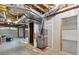 Unfinished basement with exposed ducts and equipment at 98 Little John Way, Douglasville, GA 30134