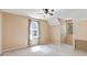 Comfortable bedroom features cozy carpeting, natural light and neutral paint at 98 Little John Way, Douglasville, GA 30134