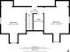 Second floor floorplan with dimensions of the bedrooms, bathroom, and hall at 98 Little John Way, Douglasville, GA 30134