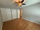Bedroom with multiple closets and hardwood floors at 40 Dunwoody Springs Dr, Atlanta, GA 30328