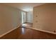 Inviting living room featuring pristine hardwood floors, neutral walls, and natural light at 40 Dunwoody Springs Dr, Atlanta, GA 30328