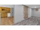 Finished basement area with a kitchenette and unique wall decor, perfect for entertaining or relaxing at 1945 Kevin Se Dr, Conyers, GA 30013