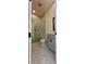 Bathroom featuring walk-in shower with glass door and modern vanity at 2455 Bleckley Pl, Cumming, GA 30041