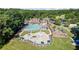 Aerial view of the community pool, splash pad and playground at 1547 Grove Arbor Ter, Dacula, GA 30519