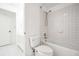 Clean bathroom features a shower and toilet combination at 280 W Knight W Rd, Mcdonough, GA 30252