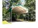 Spacious metal carport with a green roof providing ample covered parking at 280 W Knight W Rd, Mcdonough, GA 30252