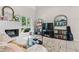Comfortable living room with a fireplace, shelving, and large windows at 2471 Cedar W Brk, Marietta, GA 30067