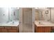 Bathroom featuring double sinks and a separated toilet room, providing convenience and privacy at 450 Hunt Creek Dr, Acworth, GA 30101