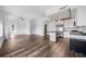 Bright living room and kitchen features hardwood floors and stainless steel appliances at 57 Forsyth Nw St # 16G, Atlanta, GA 30303