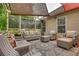 Inviting outdoor deck showcasing a cozy seating area, perfect for relaxing and enjoying the outdoors in style at 1248 Rockview Ct, Loganville, GA 30052