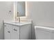 Bathroom featuring neutral walls and a vanity with modern fixtures and finishes at 2793 Keystone Ave, Lithonia, GA 30058
