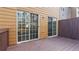 Back deck off the house with access from the living area via sliding glass doors at 2793 Keystone Ave, Lithonia, GA 30058