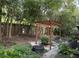 Outdoor seating under a pergola, surrounded by lush foliage and a private setting at 425 Lindbergh Ne Dr # A2, Atlanta, GA 30305