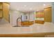 Kitchen featuring a stainless steel sink and wooden cabinets and countertops at 172 Lakeview Dr, Newborn, GA 30056