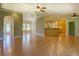 Spacious living room featuring hardwood floors, recessed lighting, and an open floor plan at 172 Lakeview Dr, Newborn, GA 30056