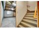 Basement with concrete floor, stairs, and open ceiling at 2935 Abbottswell Dr, Alpharetta, GA 30022