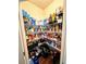 Walk-in pantry featuring white wire shelving for ample storage of food and household goods at 2380 Cain Cir, Dacula, GA 30019