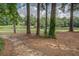 Backyard with view of lake, golf course, and mature trees providing natural beauty at 9187 Plantation Cir, Covington, GA 30014