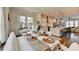 Inviting open-concept dining and kitchen area with modern finishes at 767 Farmstead Rd, Suwanee, GA 30024