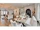 Open concept featuring dining room and kitchen at 767 Farmstead Rd, Suwanee, GA 30024