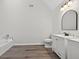 Modern bathroom with a vanity, sink, and new fixtures at 1876 Hamby Place Nw Dr, Acworth, GA 30102