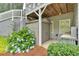 Backyard with storage shed and small building at 212 Thorncliff Way Way, Acworth, GA 30101