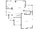 Layout of the residence showcases a kitchen, living room, dining area, foyer, garage, and two additional rooms at 212 Thorncliff Way Way, Acworth, GA 30101