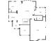 Detailed floorplan showcasing the layout of the first floor with kitchen, living room, and garage at 212 Thorncliff Way Way, Acworth, GA 30101