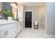Bright bathroom featuring a double vanity, modern shower, and stylish finishes at 371 Grant Cir # 1812, Atlanta, GA 30315