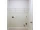 Empty laundry room with plenty of space, a wire shelf, and utility connections at 805 River Valley Dr, Dacula, GA 30019