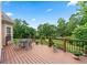 Inviting wooden deck with outdoor seating, ideal for relaxation and entertaining at 106 April Walk, Mcdonough, GA 30253