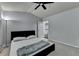 Charming bedroom with a vaulted ceiling, fan and modern style at 5965 Vista Brook Dr, Suwanee, GA 30024