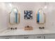 Elegant bathroom with dual sinks, decorative mirrors and ample counter space at 3711 Frey Lake Nw Rd, Kennesaw, GA 30144